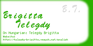 brigitta telegdy business card